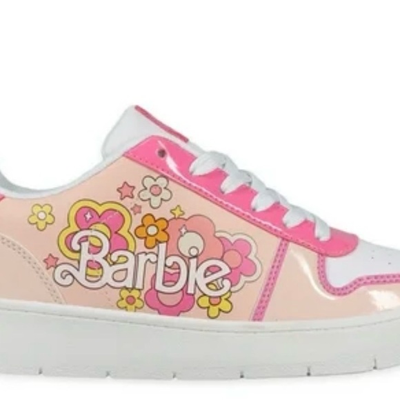 Women's Barbie by Mattel Pink Casual Court Sneaker, Whole Sizes 8, Regular W NWT - Picture 13 of 16